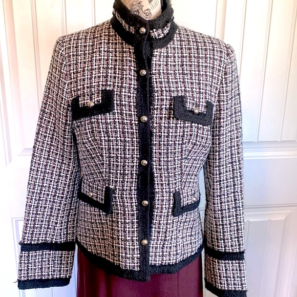 WhiteHouse Black Market Silk Blend Tweed Blazer - Picture 8 of 12